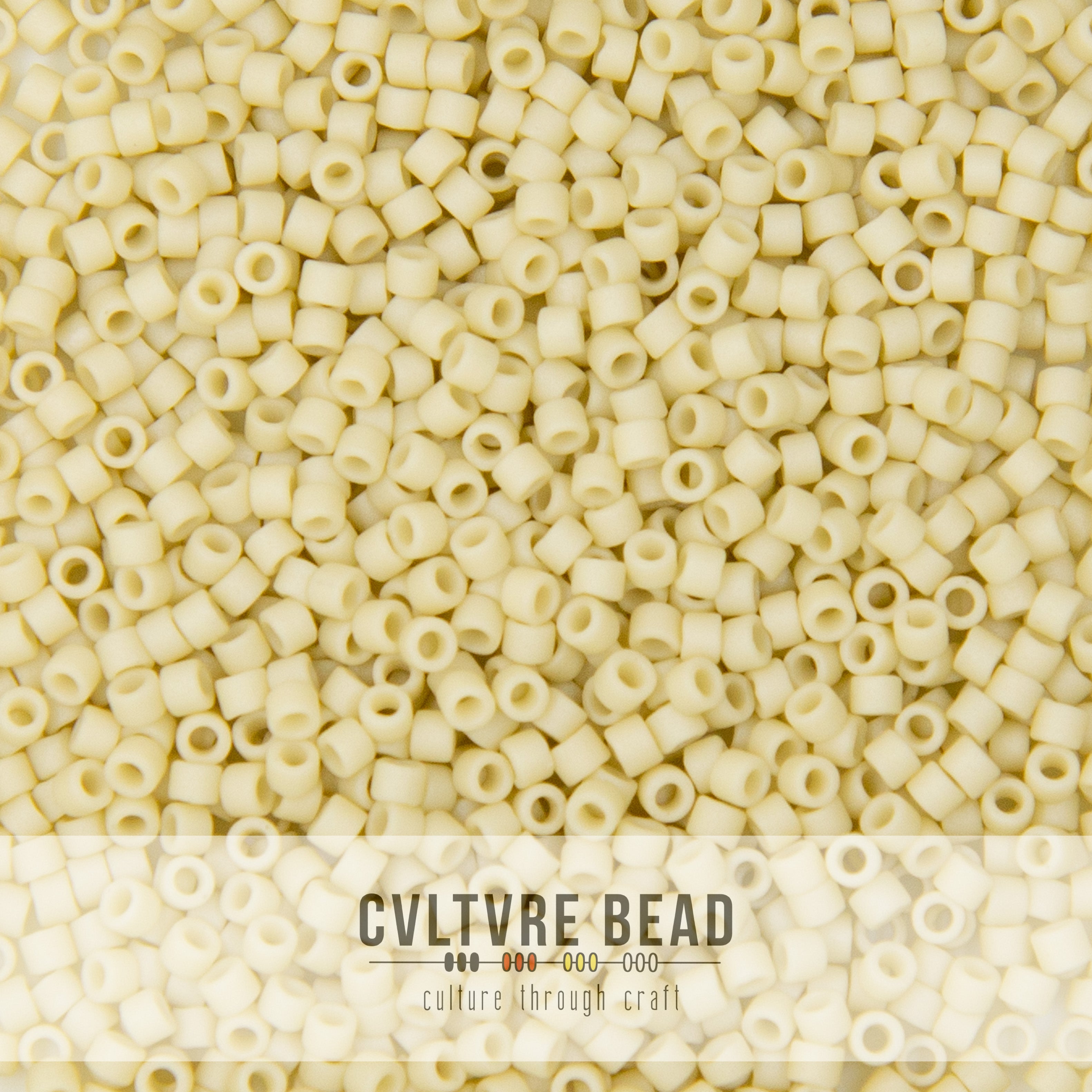 11/0 Op. Matte Bone - Miyuki Delica - 7.2 gram tube